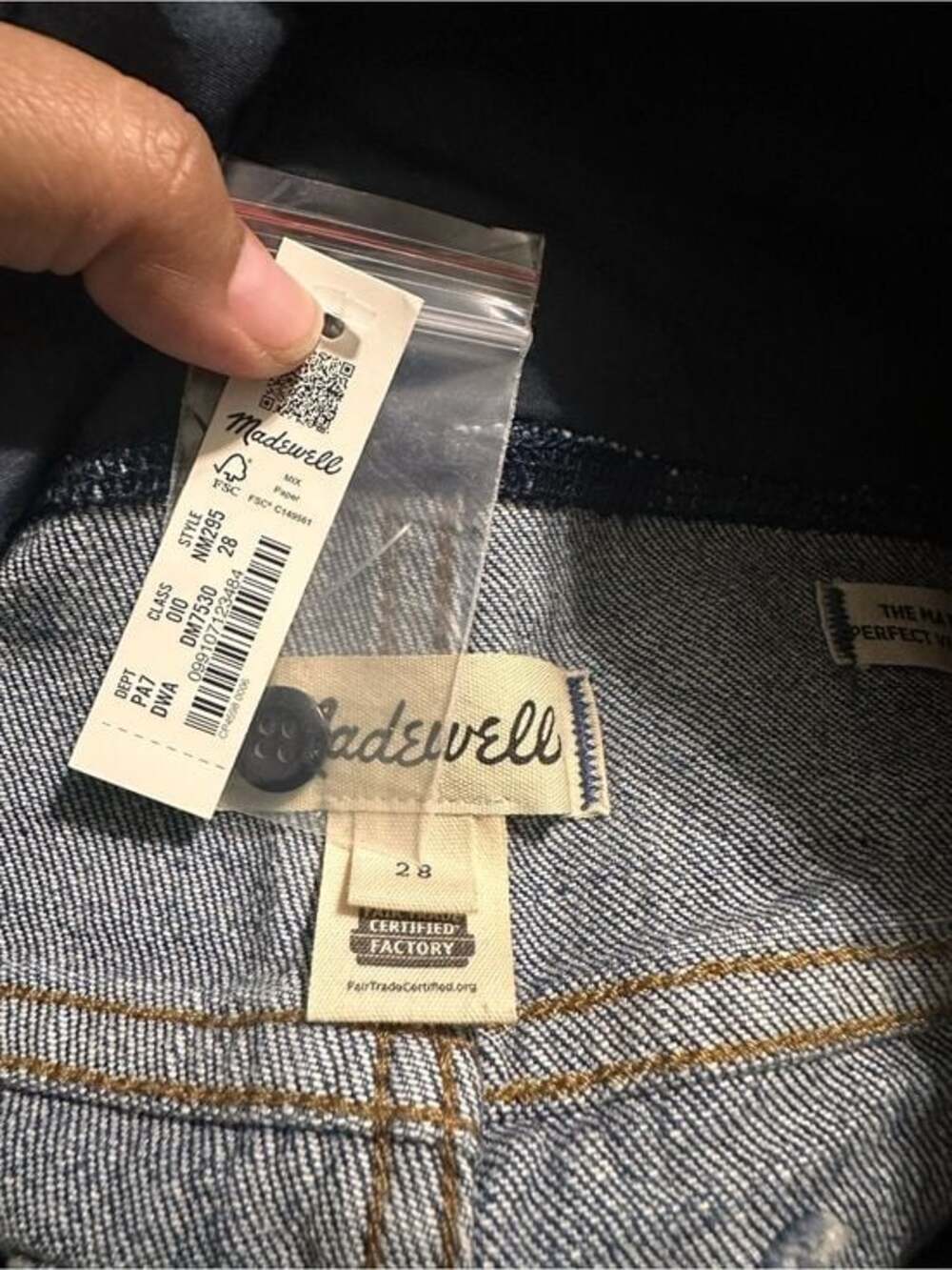 Madewell maternity perfect vintage jean size 28 New with tag - Picture 5 of 6